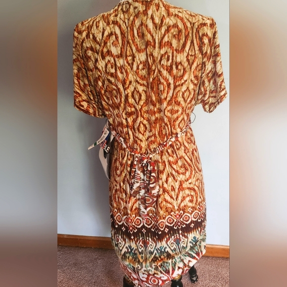 NWT R&M Richard's Dress w/ Jeweled Belt Sz L - Picture 2 of 6